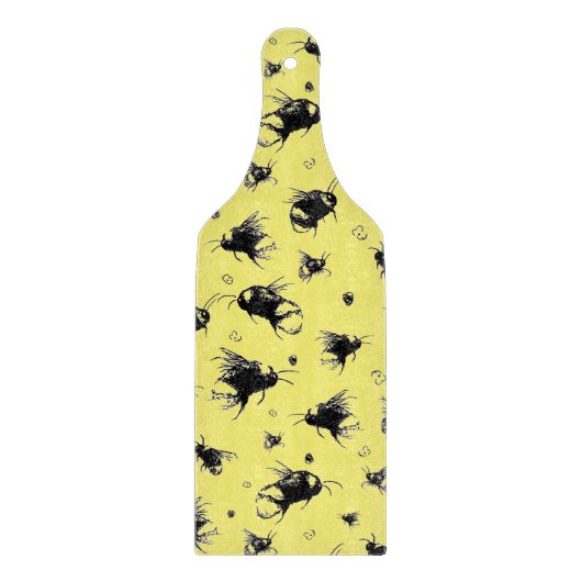 Bee and Flower Board - huwelijkscadeau voor koppel Snijplank (Voorkant)