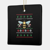 Bee Animal Bee Lelijke Kerst Keramisch Ornament (Links)