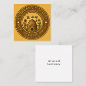 Bee Apiary Honey Étiquette Modèle Vintage (Devant / Derrière)