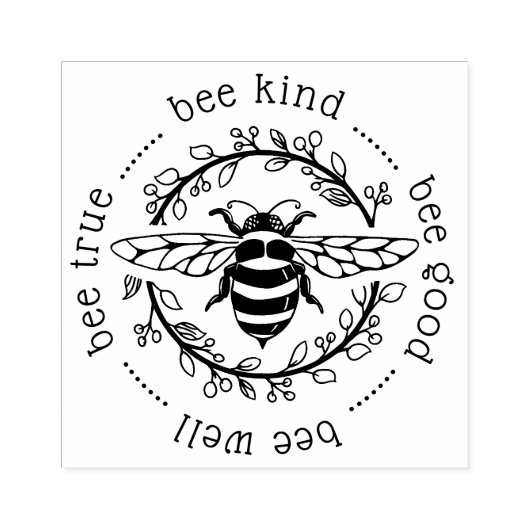 Bee Attitudes Rubberstempel (Afrduk)