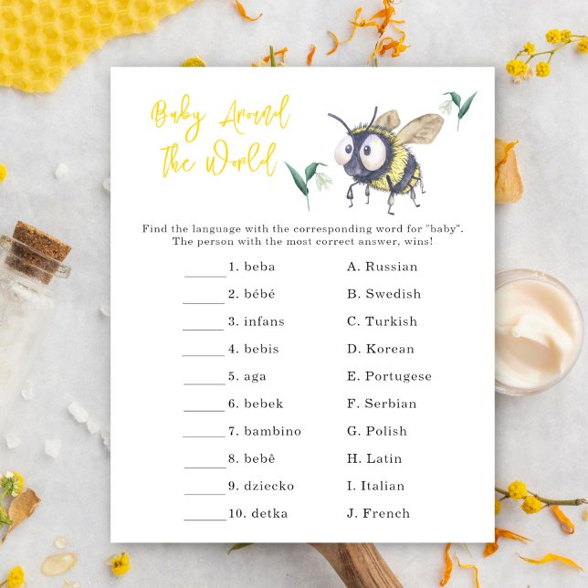 Bee - Baby over de hele wereld spel (Creator heeft geüpload)