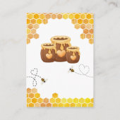 Bee Baby shower Book Request Honeycombi Neutraal Informatiekaartje (Achterkant)