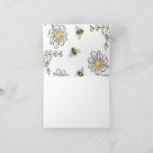 Bee Baby shower Dank u kaart Bumble Bee Shower (Binnen)