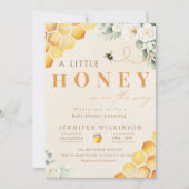 Bee Baby shower Honey is onderweg Kaart (Voorkant)