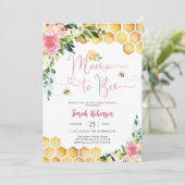 Bee Baby Shower Invitation (Debout devant)