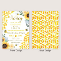 Bee Baby shower Invitation Honey Baby shower Invit