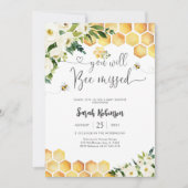 Bee Baby Shower Invitation Kaart (Voorkant)