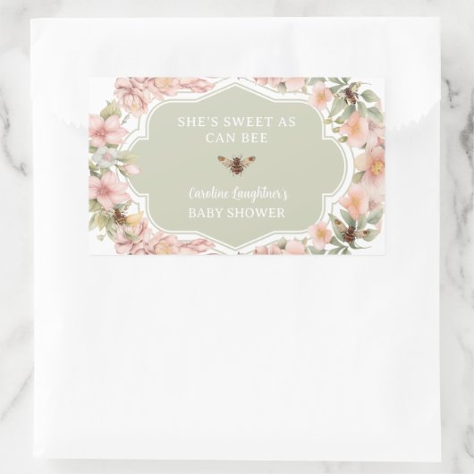 Bee Baby shower Miel Faveur Étiquette (Sac)