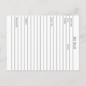 Bee Balm Materia Medica Cartes d'étude des plantes (Dos)