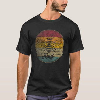 Bee Be Kind  Liefde Vrouwen Kinder Mannen Retro Gr T-shirt