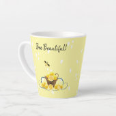 Bee Beautiful Latte Mug (Angle gauche)