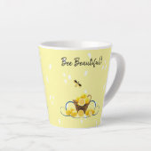 Bee Beautiful Latte Mug (Angle droit)