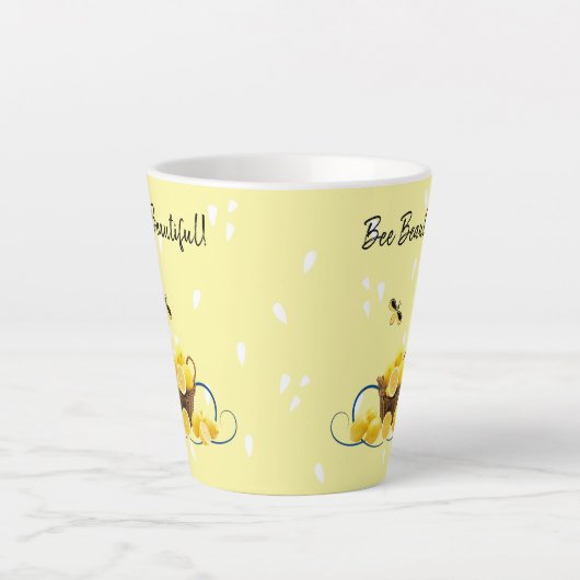 Bee Beautiful Latte Mug (Devant)