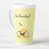 Bee Beautiful Latte Mug (Angle gauche)