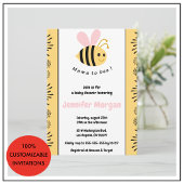 Bee bébé douche invitations maman à bee Bumblebee