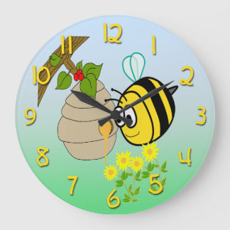 Bee Bee Cute Kind rondom de muur Grote Klok