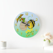 Bee Bee Cute Kind rondom de muur Grote Klok (Huis)