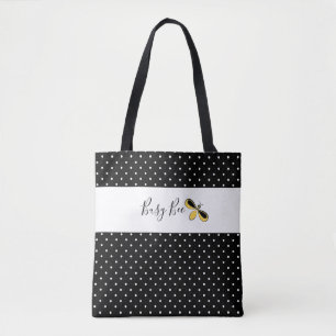 Bee Bee, kleine witte Stippen Schouder Tas