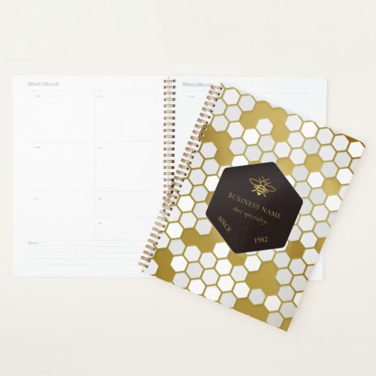 Bee BeeKeeper Honey Apairist Gold Black Planner (Display)