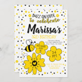 Bee Birthday Kaart (Voorkant / Achterkant)