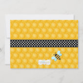 Bee Birthday Party Kaart (Achterkant)