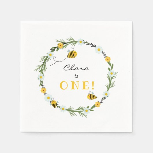 Bee Birthday Servet (Voorkant)