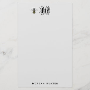 Bee Black-wijnstok Briefpapier
