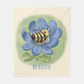 Bee Blissful Fleece Deken (Voorkant)