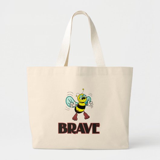 BEE BRAVE GROTE TOTE BAG (Voorkant)