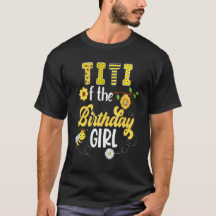 Bee Bumblebee Girl Birthday Hive Sweet 1st Party T-shirt