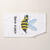 Bee caractère avec mustache lunettes de soleil Bee (Serviette à main)