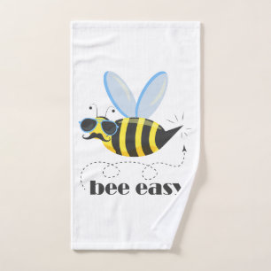 Bee caractère avec mustache lunettes de soleil Bee