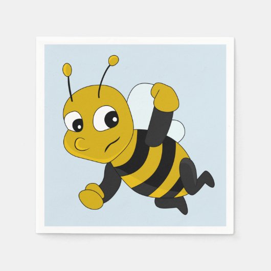 Bee cartoon napkins servet (Voorkant)