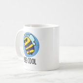 Bee Cool Funny Insect Bee Pun Koffiemok (Voorkant links)