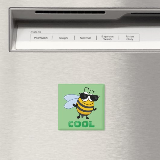 Bee Cool | Funny Trendy Bee Personalized Magneet (Insitu (Vaatwasser))