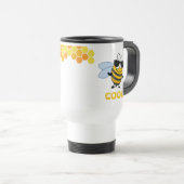 Bee Cool | Funny Trendy Bee Personalized Reisbeker (Voorkant rechts)