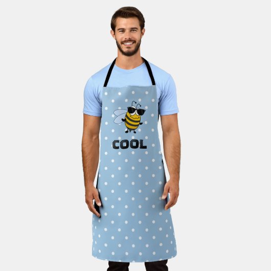 Bee Cool | Funny Trendy Bee Polka Dot Personalized Schort (Gedragen)