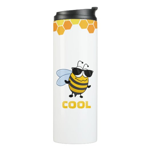 Bee Cool | Funny Trendy Bee Thermosbeker (Gedraaid links)