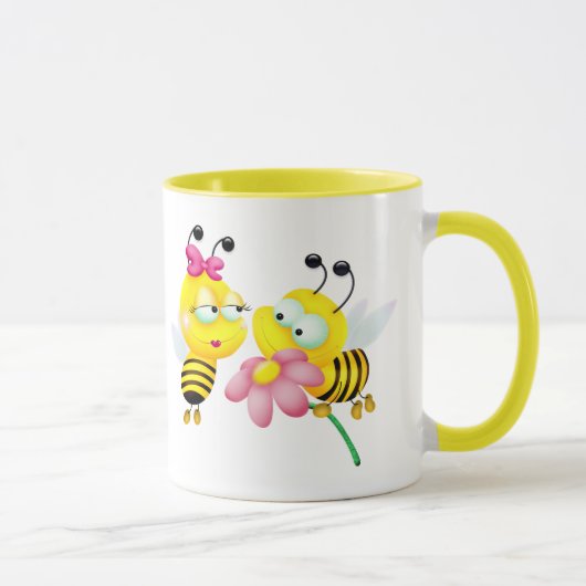 BEE COUPLE IN LOVE MUG (Droite)