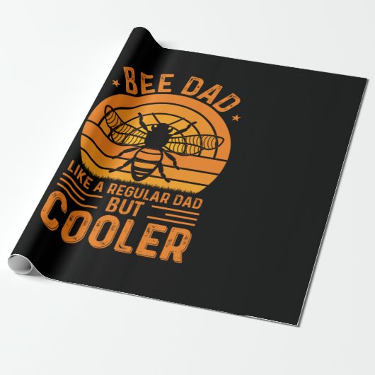 Bee Dad Cadeaupapier (Uitgerold)