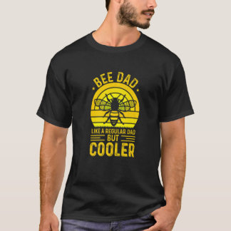 Bee Dad Like A Regular Dad But Cooler Retro Vintag T-shirt