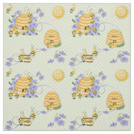 Bee Dance Bloemen Stof 2