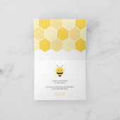 Bee Dank u kaart voor Baby shower (Binnen)