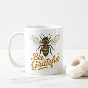 Bee Dankbaar Natuur Kunstwerk Koffiemok