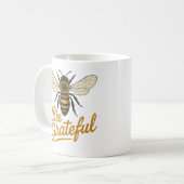  Bee Dankbaar Natuur Kunstwerk Koffiemok (Voorkant links)