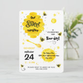 BEE day Invitation télécharger Miel Abee jaune (Debout devant)