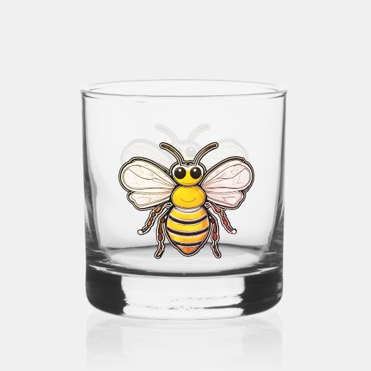 Bee Dazzling  Whisky Glas (Voorkant)