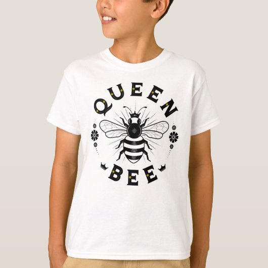 Bee de la Reine du garçon / T-shirt blanc (Devant)