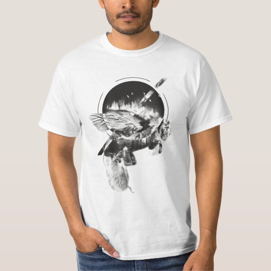 Bee Design Double Exposed T-shirt (Voorkant)