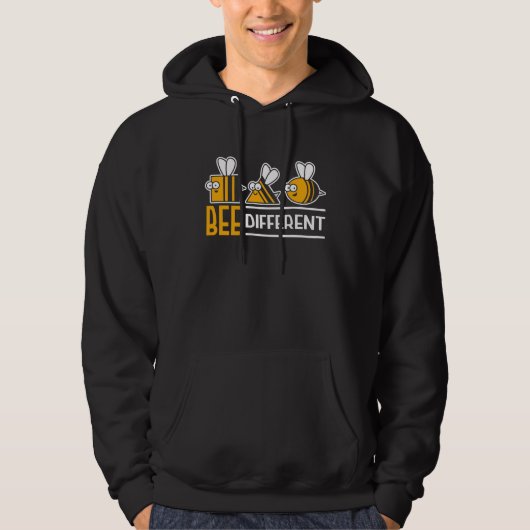 Bee Different Hoodie (Voorkant)